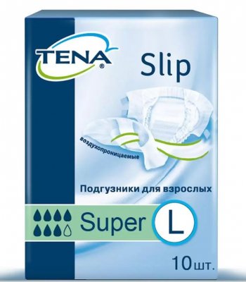 Купить tena slip super (тена) подгузники  размер l, 10 шт в Заволжье