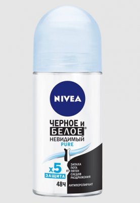 Купить nivea (нивея) дезодорант шариковый невидимая защита пюр, 50мл в Заволжье