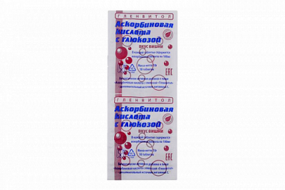 Купить аскорбиновая кислота с глюкозой гленвитол таблетки со вкусом вишни 1г, 10 шт (стрип) бад в Заволжье