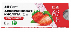 Купить аскорбиновая кислота вкус клубники abc healthy food таблетки 25мг 10шт бад в Заволжье