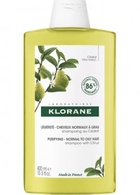 Купить klorane (клоран) шампунь тонизирующий с мякотью цитрона, 400мл в Заволжье