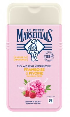 Купить le petit marseillais (ле петит марселл) гель для душа малина и пион, 250мл в Заволжье