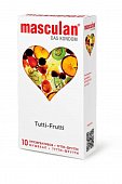 Купить masculan (маскулан) презервативы с ароматом тутти-фрутти tutti-frutti, 10 шт в Заволжье