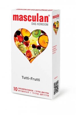 Купить masculan (маскулан) презервативы с ароматом тутти-фрутти tutti-frutti, 10 шт в Заволжье