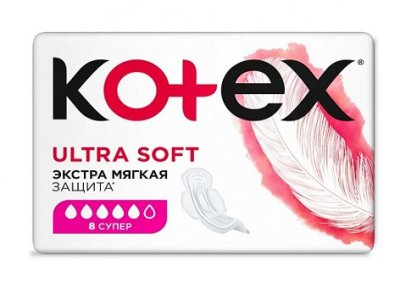 Купить kotex ultra soft (котекс) прокладки супер 8шт в Заволжье