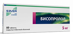 Купить бисопролол, таблетки, покрытые пленочной оболочкой 5мг, 50 шт в Заволжье