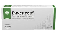 Купить бикситор, таблетки, покрытые пленочной оболочкой 60мг, 30шт в Заволжье