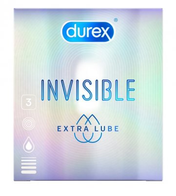 Купить durex (дюрекс) презервативы invisible extra lube, 3шт в Заволжье