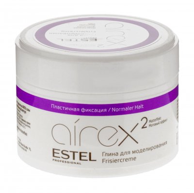 Купить estel (эстель) глина для моделирования волос с матовым эффектом пластичной фиксации airex, 65мл в Заволжье