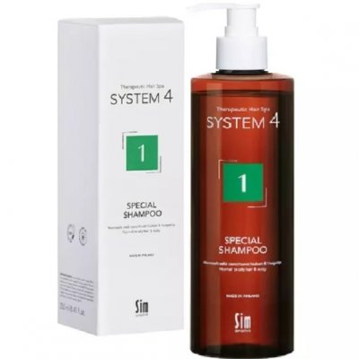 Купить система 4 (system 4), шампунь для волос терапевтический №1 для нормальных и жирных волос, 500мл в Заволжье