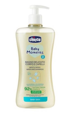 Купить chicco baby moments (чикко) пена для тела и волос нежная детская 500мл в Заволжье