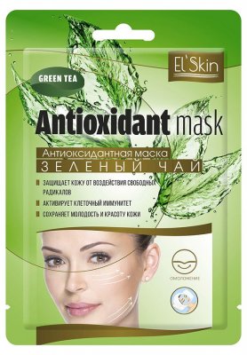 Купить el'skin (элскин) маска тканевая антиоксидантная зеленый чай, 15г в Заволжье