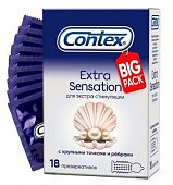 Купить contex (контекс) презервативы extra sensation 18шт в Заволжье