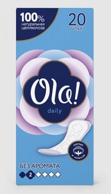 Купить ola! (ола) прокладки ежедневные daily, 20 шт в Заволжье