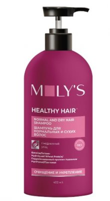 Купить молис (moly's) шампунь для нормальной и сухой кожи головы ежедневный, 400мл в Заволжье