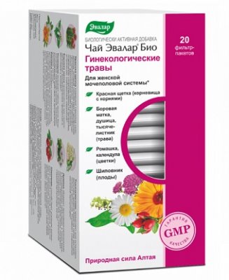 Купить чай эвалар био гинекологические травы, фильтр-пакеты 1,5г, 20 шт бад в Заволжье