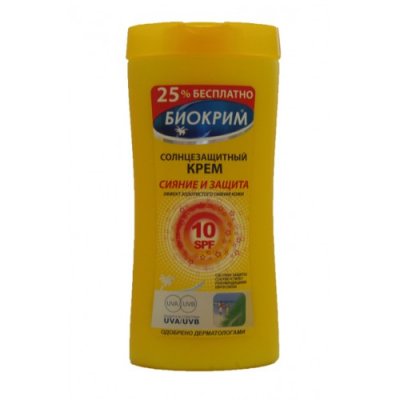 Купить биокрим крем солнцезащитный сияние и защита, 200мл spf10 в Заволжье