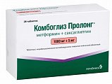 Купить комбоглиз пролонг, таблетки с модифицированным высвобождением, покрытые пленочной оболочкой 1000 мг+5 мг, 28 шт в Заволжье