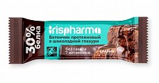 Купить ирисфарма (irispharma) батончик протеиновый 30% брауни в шоколадной глазури, 40г бад в Заволжье