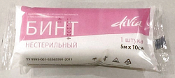 Бинт медицинский из нетканого материала с неосыпающимися краями нестерильный 5 мх10 см, Divia