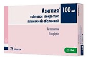 Купить асиглия, таблетки покрытые пленочной оболочкой 100мг, 28шт в Заволжье