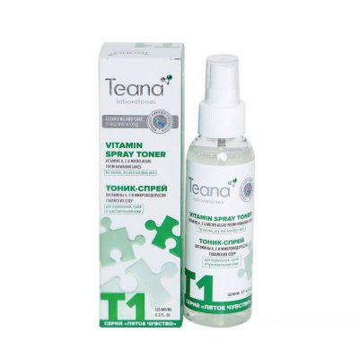 Купить тиана (teana) тоник-спрей энергетический витаминный с экстрактом микроводоросли и днк ,125мл в Заволжье