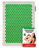 Купить аппликатор массажер медицинский тибетский на мягкой подложке 41х60 см, зеленый в Заволжье