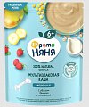 ФрутоНяня каша сухая молочная мультизлаковая с яблоком, бананом и земляникой, 200 г