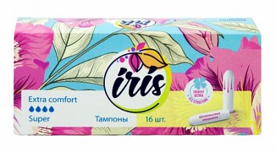 Купить iris (ирис), тампоны супер, 16шт в Заволжье