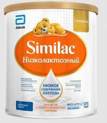 Купить симилак (similac) низколактозный, смесь молочная, с рождения 375г в Заволжье