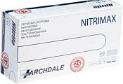 Купить перчатки archdale nitrimax смотровые нитриловые нестерильные неопудренные текстурные размер хs, 100 шт белые в Заволжье