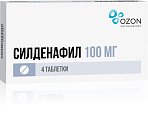 Купить силденафил, таблетки, покрытые пленочной оболочкой 100мг, 4 шт в Заволжье