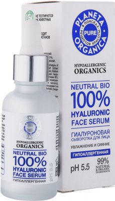 Купить planeta organica (планета органика) pure сыворотка для лица гиалуроновая, 30мл в Заволжье