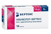 Купить небиволол-вертекс, таблетки 5мг, 14 шт в Заволжье