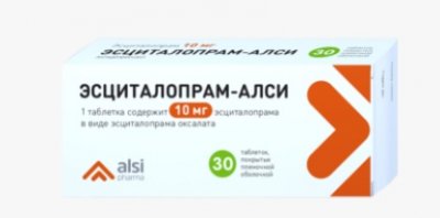 Купить эсциталопрам-алси, таблетки, покрытые пленочной оболочкой 10мг, 30 шт в Заволжье