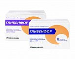 Купить глибенфор, таблетки, покрытые пленочной оболочкой 5мг+500мг, 30 шт в Заволжье