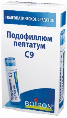 Купить подофиллюм пелтатум с9 гомеопатические монокомпонентный препарат растительного происхождения гранулы гомеопатические 4 гр в Заволжье