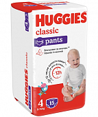 Купить huggies (хаггис) трусики-подгузники детские классик, размер 4, 9-14кг 15шт в Заволжье
