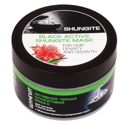 Купить природная аптека шунгит маска д/волос активная черная, 220мл в Заволжье