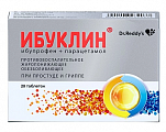 Купить ибуклин, таблетки покрытые пленочной оболочкой 400мг+325мг 20шт в Заволжье