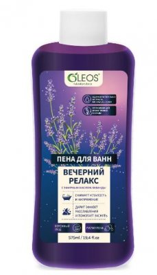 Купить oleos (олеос) пена для ванн вечерний релакс с эфирным маслом лаванды, 575 мл в Заволжье