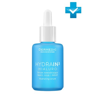 Купить dermedic hydrain3 (дермедик) увлажняющая сыворотка для лица, шеи и декольте 30 г в Заволжье