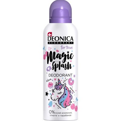 Купить deonica (деоника) дезодорант для подростков magic splash спрей, 125мл в Заволжье