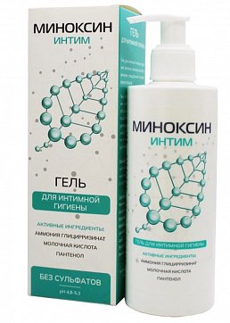 Миноксин Интим, гель для интимной гигиены 250 мл