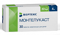 Купить монтелукаст, таблетки жевательные, для детей 4мг 30шт в Заволжье