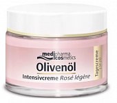 Купить медифарма косметик (medipharma cosmetics) olivenol крем для лица дневной интенсивный роза легкий, 50мл lsf-20 в Заволжье