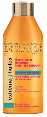 Купить dessange (дессанж) шампунь экстремальное восстановление для сильно поврежденных волос экстрим 3 масла, 250мл в Заволжье