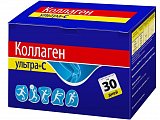 Купить коллаген ультра+ с, порошок с натуральным вкусом пакет-саше массой 8 гр 30 шт. бад в Заволжье
