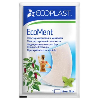 Купить ecoplast ecoment пластырь перцовый с ментолом 10 х 18см в Заволжье