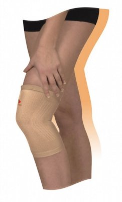 Купить бинт медицинский эластичный трубчатый для фиксации коленного сустава размер 3, бежевый (арт 9605-02) в Заволжье